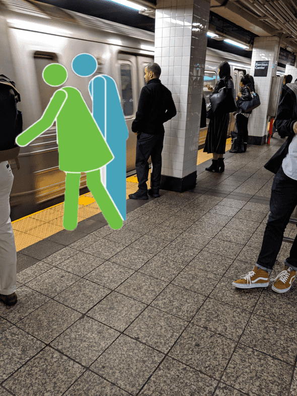 subway platform augmented reality